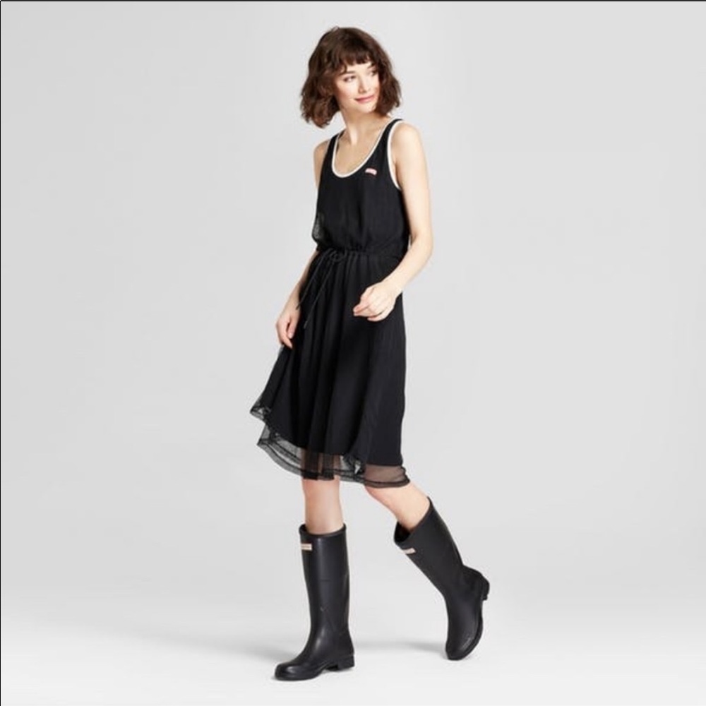 HUNTER for Target Black Mesh Dress